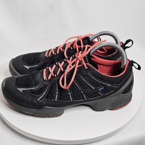 Ecco Women's Size 8/39 Biom Running Shoe Black/Pink Athletic Sneakers